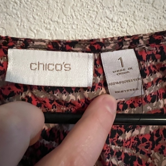 RED chico's tank top size 1 - Picture 5 of 5